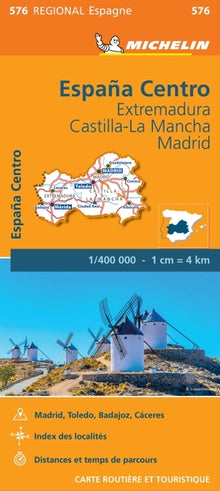 Carte régionale Espagne Centre