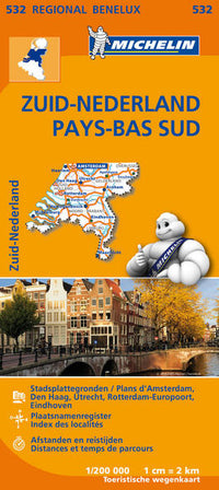 Carte régionale Zuid-Nederland / Pays-Bas Sud