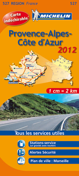 CARTE ROUTIERE PROVENCE ALPES COTE D'AZUR 2012