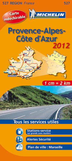 CARTE ROUTIERE PROVENCE ALPES COTE D'AZUR 2012