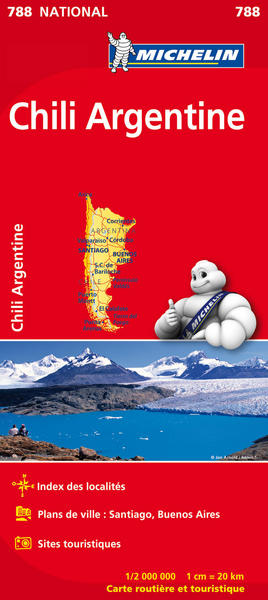 Carte nationale Chili Argentine