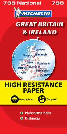 Carte Nationale Great Britain & Ireland / Grande Bretagne, Irlande (High resistance / Indéchirable)