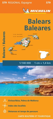 Carte régionale Îles Baléares