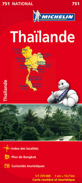 Carte National Thaïlande