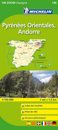 Carte ZOOM Pyrnes Orientales, Andorre