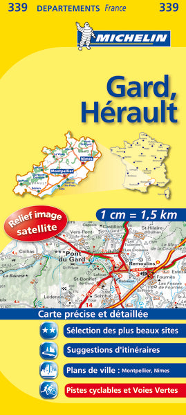 Carte départements Gard, Hérault