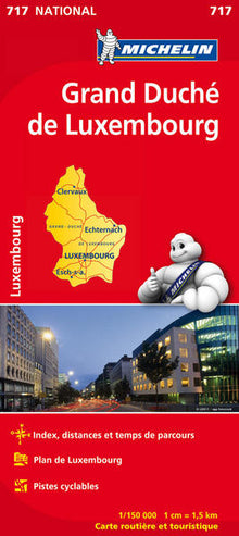 Carte nationale Grand-Duché de Luxembourg