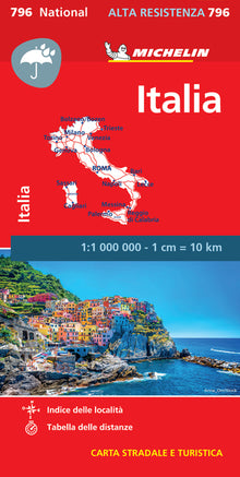 Carte nationale Italie indéchirable