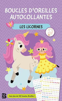 Boucles d'oreille autocollantes: Les licornes