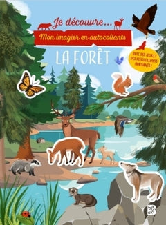 Mon imagier en autocollants : La forêt
