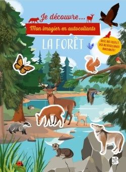 Mon imagier en autocollants : La forêt