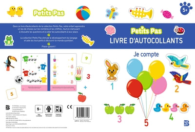 Petits pas autocollants: Je compte