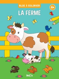 Bloc à colorier : Les animaux de la ferme dès 4 ans