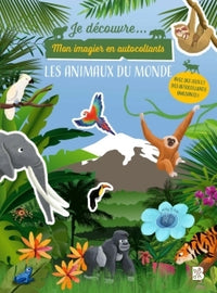 Mon imagier en autocollants - Les animaux du monde
