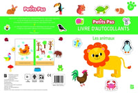 Petits Pas - Livre d'autocollants - Les animaux