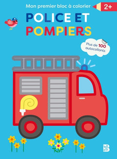 Mon premier bloc à colorier - Police et pompiers