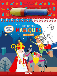 Je colorie avec de l'eau - Saint-Nicolas
