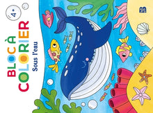 Bloc à colorier : Sous l'eau