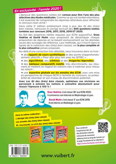 Les questions isolées des (très) bien classés 2016-2020