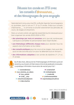 Le bullet agenda de l'étudiante infirmière et de l'étudiant infirmier 2023-2024