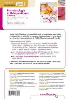 Pharmacologie et thérapeutiques - IFSI UE 2.11 (Semestres 1, 3 et 5)