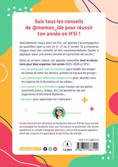 Mon agenda spécial étudiante infirmière et étudiant infirmier 2025-2026