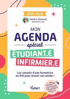 Mon agenda spécial étudiante infirmière et étudiant infirmier 2025-2026