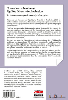 Nouvelles recherches en égalité, diversité et inclusion