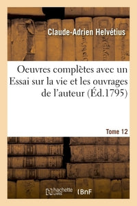 Oeuvres complètes Tome 12