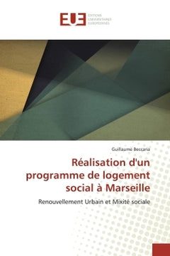 Réalisation d'un programme de logement social à Marseille