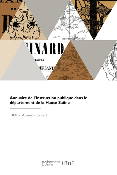 Annuaire de l'instruction publique dans le département de la Haute-Saône