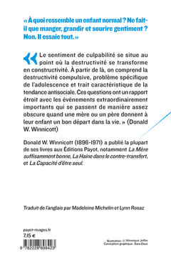 Agressivité, culpabilité et réparation