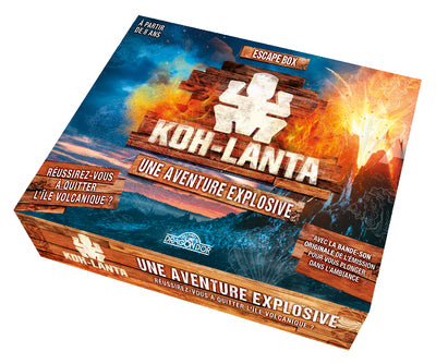 Koh-Lanta - Escape box - Une aventure explosive - Escape game enfant de 2 à 6 joueurs - Dès 8 ans