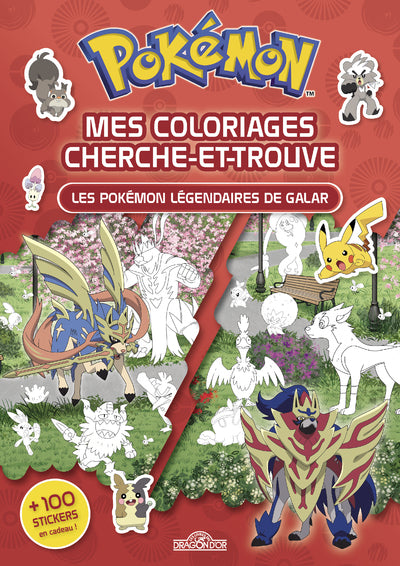 Les Pokémon légendaires de Galar - Mes coloriages cherche-et-trouve