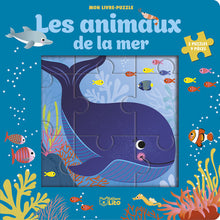Mon livre puzzle 9 pièces - Les animaux de la mer