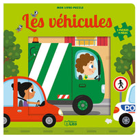 LIVRE PUZZLE 9P LES VEHICULES