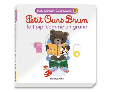 Petit ours brun fait pipi comme un grand