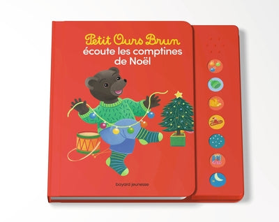 Petit ours brun écoute les comptines de Noël - Livre sonore