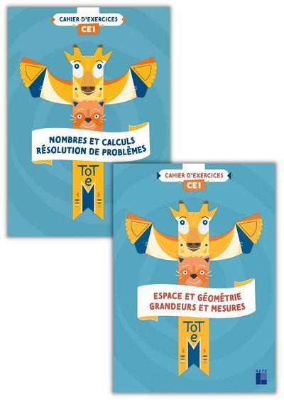 Totem Mathématiques CE1 - Fichiers numération + géométrie (2 volumes)