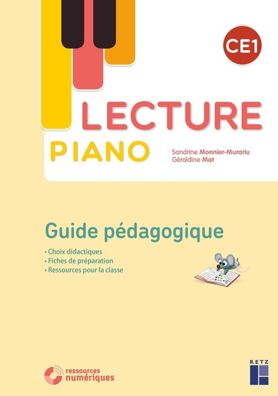 Lecture piano CE1 - Guide pédagogique (+ ressources numériques)