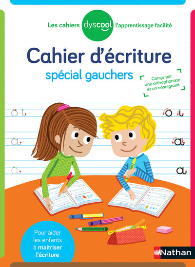 Cahier d'écriture pour gaucher