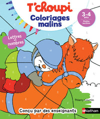 T'choupi coloriages malins - Lettres et nombres magiques