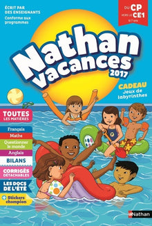 Cahier de vacances 2017 Primaire CP vers CE1 6/7 ans