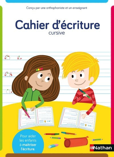 Cahier d'écriture CP adapté aux enfants DYS ou en difficulté