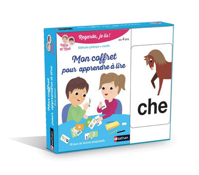 Mon coffret pour apprendre à lire - Mila et Noé - 28 jeux de carte