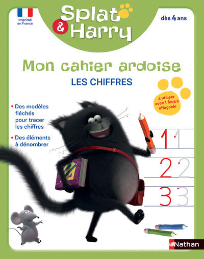 Splat & Harry - Mon cahier ardoise : Les chiffres