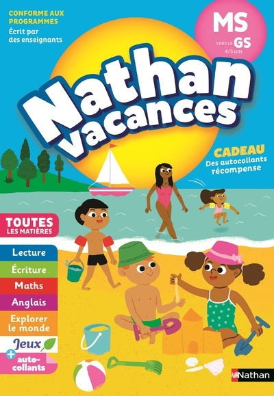 Cahier de vacances 2023 de la moyenne section vers la grande section - Maternelle 4/5 ans