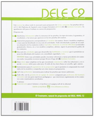 El cronometro: Manual de preparacion del DELE, Nivel C2, Extension Numérique