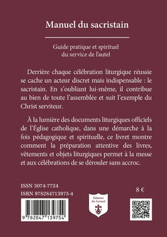 Manuel du sacristain
