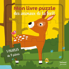 Mon livre puzzle des animaux de la fôret